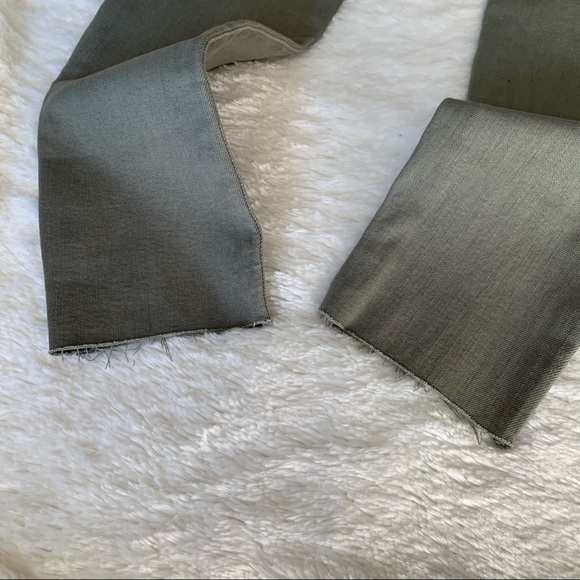 Joe’s Jeans Hi Rise Skinny Raw Hem Ankle Jeans Light Army - Picture 4 of 9